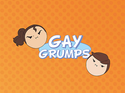 Gay grumps game grumps gaming logo parody