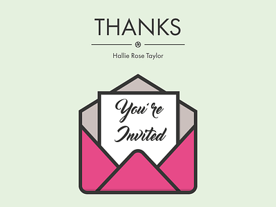 Hello Dribbble! debut invite letter