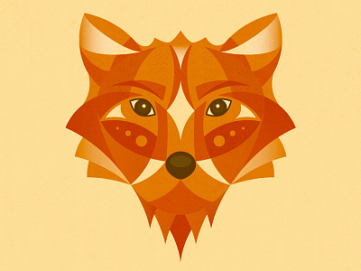 My Geometric Fox animal character fox geometric geometry illustration