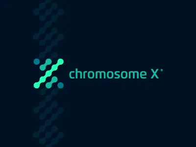 Chromosome X biology blue body chromosome dna genetics green human logo science x y
