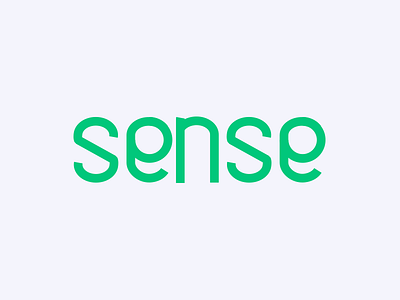 Sense logo custom logotype type up word