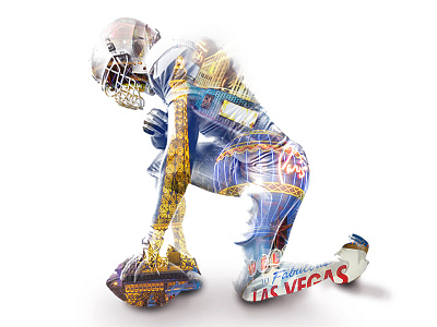 Football's Prodigal Son color double exposure football photoshop sports steven skadal vegas