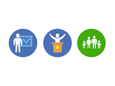 JetFlat icons debate family flat group icojam icons jetflat people presentation vector