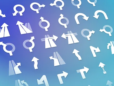 Arrows - GPS App arrow arrows collection flat gps icon library