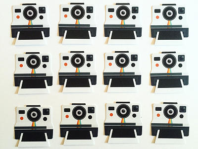 Polaroid Stickers camera design illustration photo photography polaroid rebound sticker sticker mule vintage