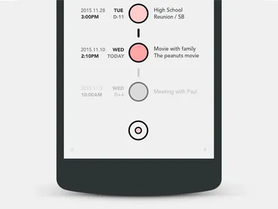 Yaksok App UI & UX android app app calendar interface mobile mobile app ui ux