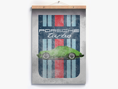 911 Poster 911 car porsche poster sérigraphie tribute