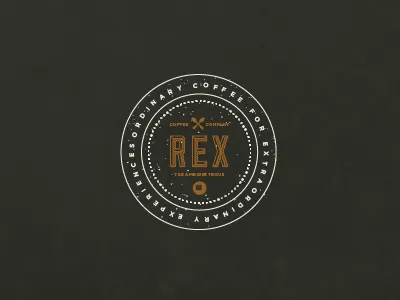 AR Coffee Co. badge brand branding coffee coffee shop identity identity design logo ochre type typography