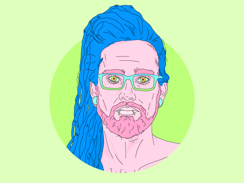 Team Shot Animated artwork colour digital illustration line team