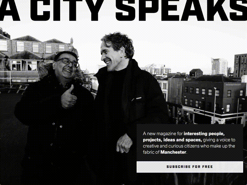 Email Sign-up Interaction a city speaks magazine mailing list newsletter sign up signup