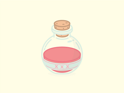 Gypsy Tears bottle create medicine meds the cure thick lines vector