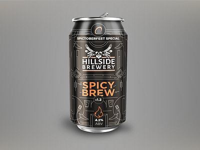 Spicy Brew! beer beer can brewery can design drink illustration label