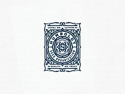 HSO Badge badge emblem logo monogram seed stamp vintage weed