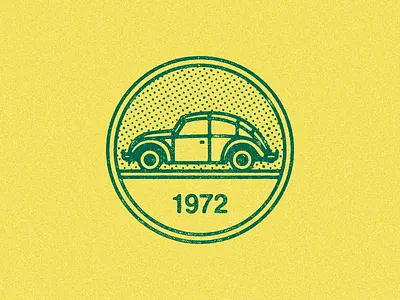 February 17, 1972 beetle cars daily history icon illustration vw we back