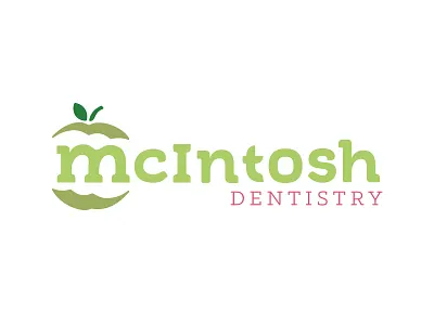 Mcintosh Dentistry apple bright clean cosmetic dental denver green simple