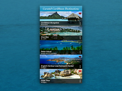 Daily UI 091 091 caribbean curated daily ui favorites mobile travel