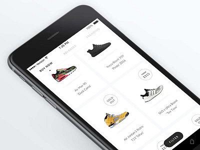 GOAT app airmax app goat ios jordans sneakers ui ux yeezy