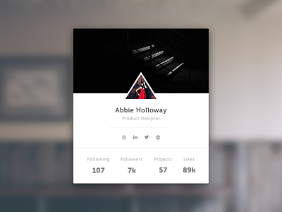 Info Card clean dailyui info card sketch ui