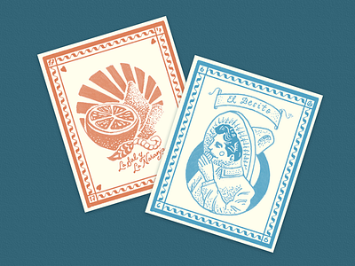Lotería cards drink loteria mexico orange salt sombrero worm