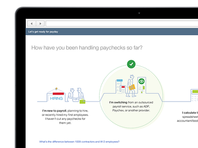 QuickBooks Payroll Setup on boarding quickbooks ux web