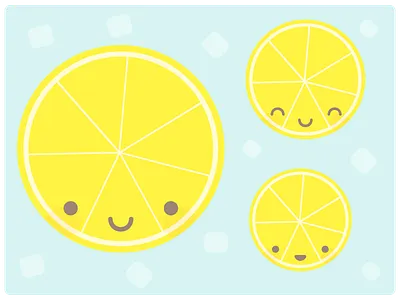 Cute Lemons cute food kawaii lemon
