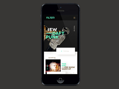 Filter App app featured home music startup