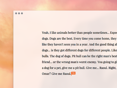 Projectname 123 / Searching for the perfect Font editor garamond googlefonts mac playfair wip