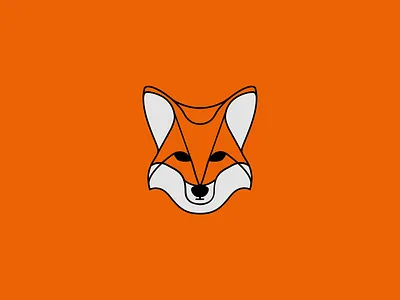 Foxy fox illustration outline