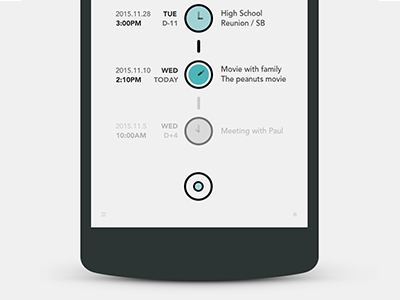 Yaksok App UI & UX android app app calendar interface mobile mobile app ui ux