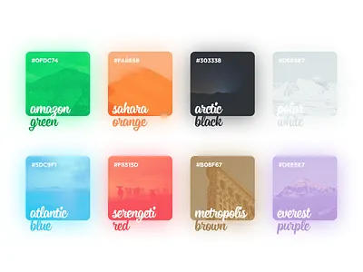Color Palette for New Project blue color colorful concept design flat green material minimal red ui