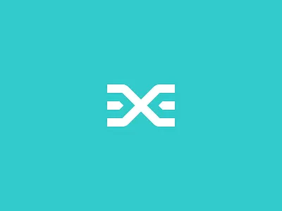 Logomark e logo logomark minimal simple x