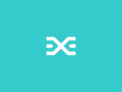 Logomark e logo logomark minimal simple x