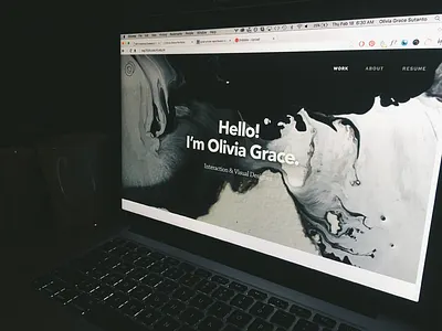 Portfolio's Up and Running! hello olivia portfolio ui up ux website