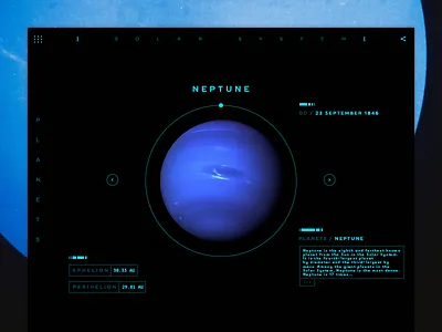 Neptune design flat info landing play ui ux web widget