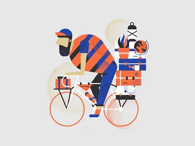 The house on the back adventure bike cycle explore fixed home lantern luggage plant travel world