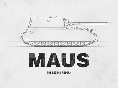 Presentation Shot illustration layout maus presentation tank typography
