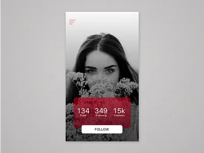 User profile | Day 006 #dailyui 006 app challenge daily dailyui ui user profile ux