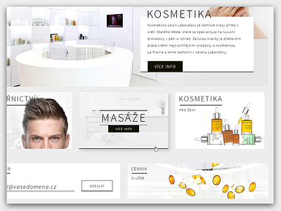 Website about Beauty banner button card design grid pinterest ui ux web webdeisgn website