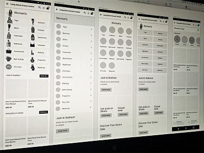 Dribbble Shot 1 andorid mobile ui wireframe