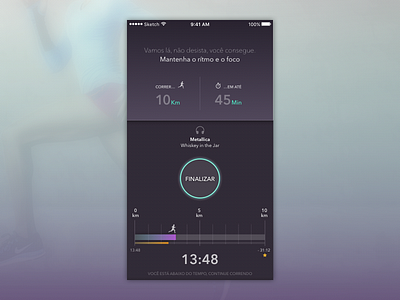 Running app health interface mobile run running sketch start ui uiux userxperience ux