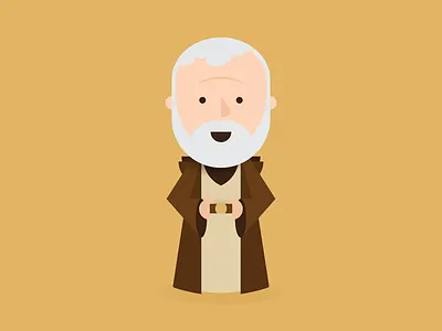 Obi-Wan illustration obi wan obi wan kenobi star wars vector