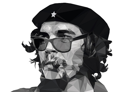 Che Guevara Ray-Ban Look che guevara illustration low poly lowpoly ray ban rayban