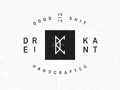 Dreikant Logo Draft branding concept draft font icon logo logotype mark texture type typography