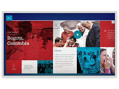 Starkey Hearing Bogota case study boxes colombia data editorial interactive layout map tiles visualization web website world