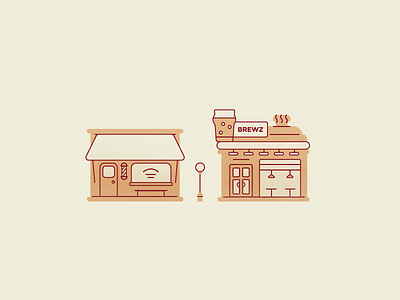 Walk-Ins Welcome animation bar barbershop beer buildings motion design motion graphics