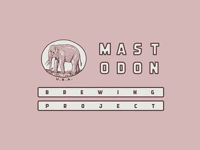 = brewing project design flag icon logo mastodon reinterpretation type