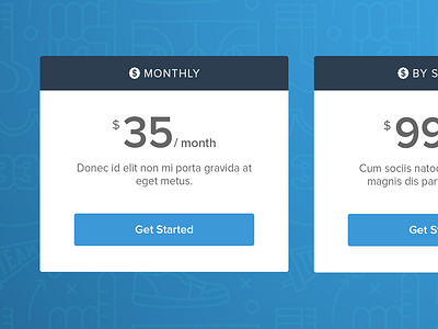 Pricing Tables flat pricing sports tables ui web