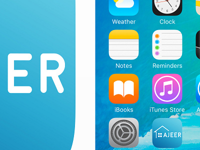 Ajeer App Icon branding graphic design illustration logo uiux
