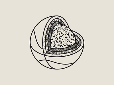 The Rock basketball geode rock