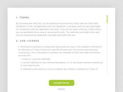 Terms of Service app dailyui design graphic design mobile terms of service tos ui user interface web